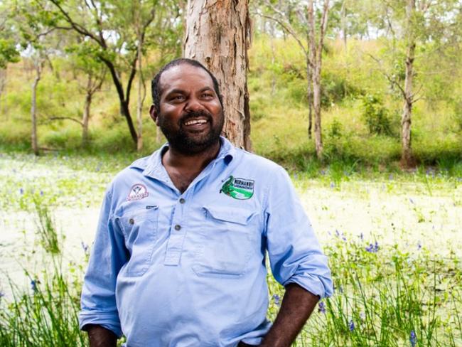 Normanby Ranger Vince Harrigan on Country in Far North Queensland. Photo: Annette Ruzicka