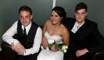 L to R: Zaine Paget, Emily Triffett and Daniel Bowerman at the Rokeby High School formal held at Best Western Hotel on Thursday 4 December Pic: Carolyn Docking