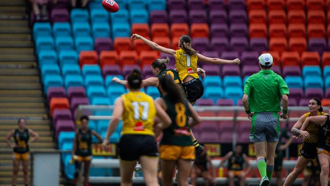 St Mary's vs Nightcliff Tigers 2023-24 NTFL women's qualifying final. Picture: Pema Tamang Pakhrin