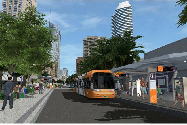 <p>2007: An artist’s impression of the bus system in Surfers Paradise.</p>