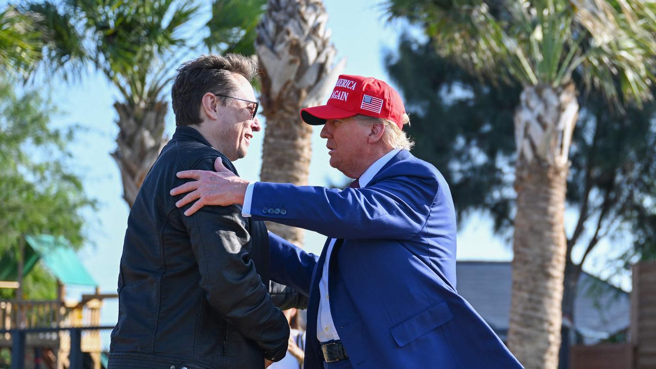 Elon Musk and Donald Trump. Picture: Brandon Bell/Getty Images/AFP