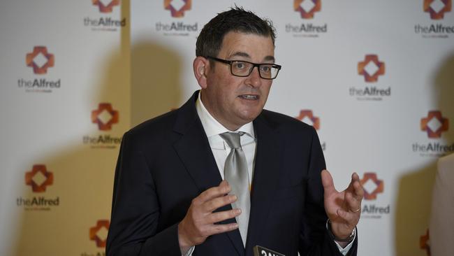 Victorian Premier Daniel Andrews in Melbourne on Thursday. Picture: NCA NewsWire / Andrew Henshaw