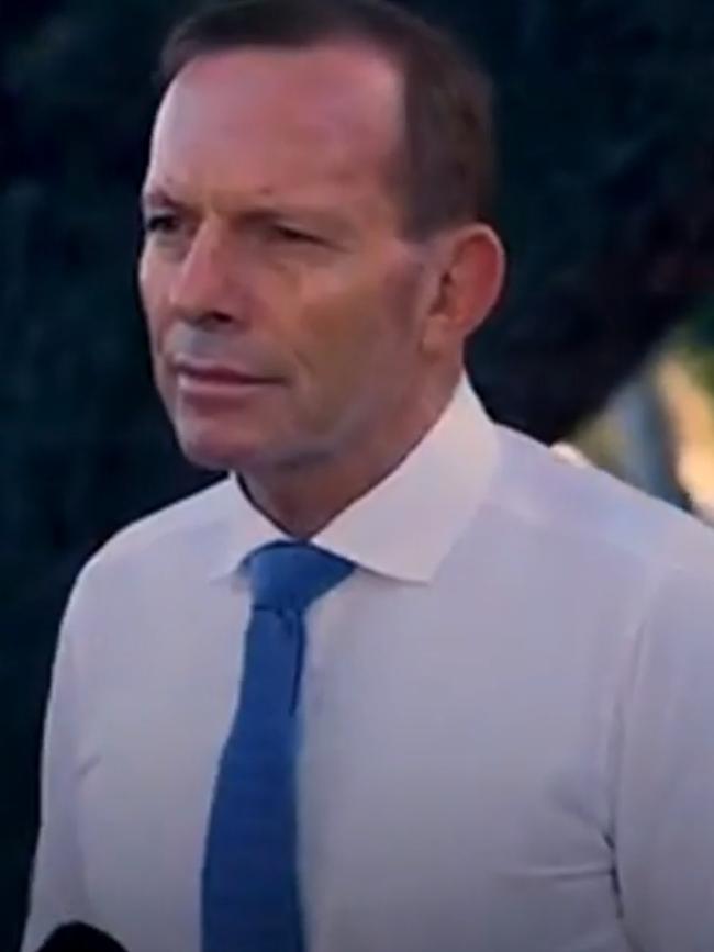 Tony Abbott in the video for Warringah. 