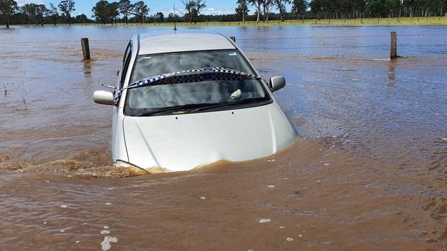 CAR RESCUE: Officers from Richmond Police District Police Rescue were at Rappville to assist with flood recovery and rescue operations on March 24, 2021.