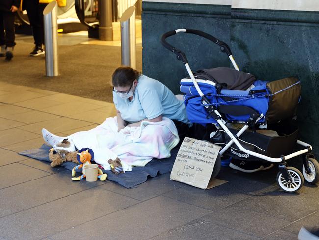The number of homeless people living rough is growing. Picture: Richard Dobson