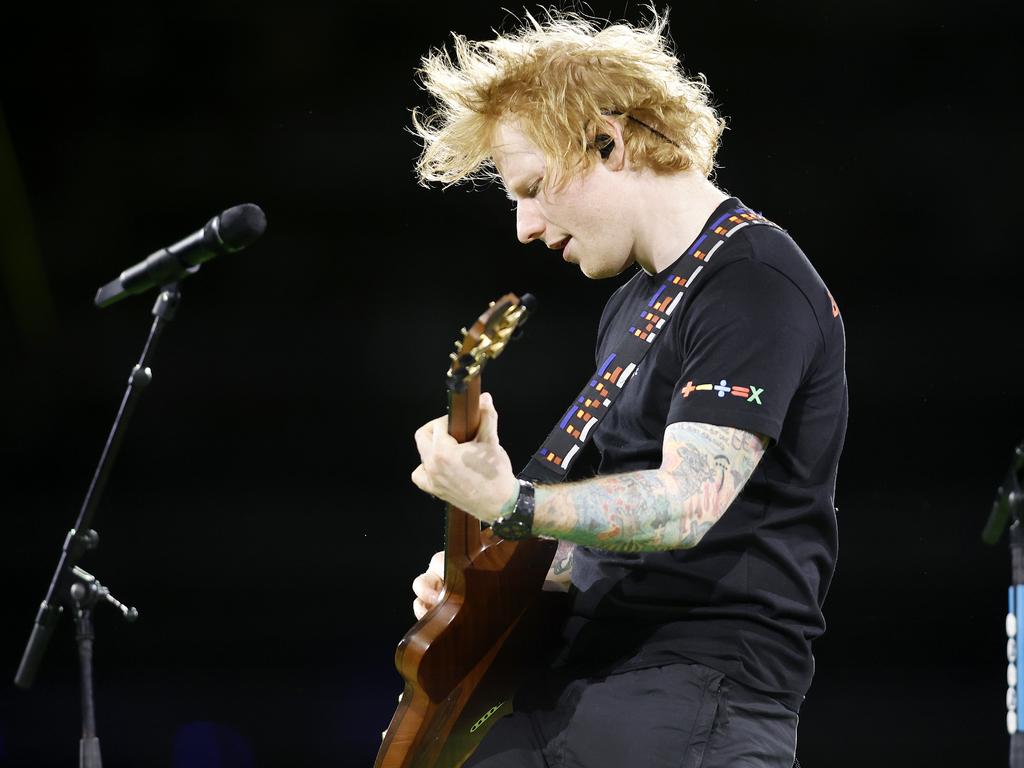 Ed Sheeran will play to an 85,000-strong crowd in Sydney tonight. Picture: Image/Josh Woning