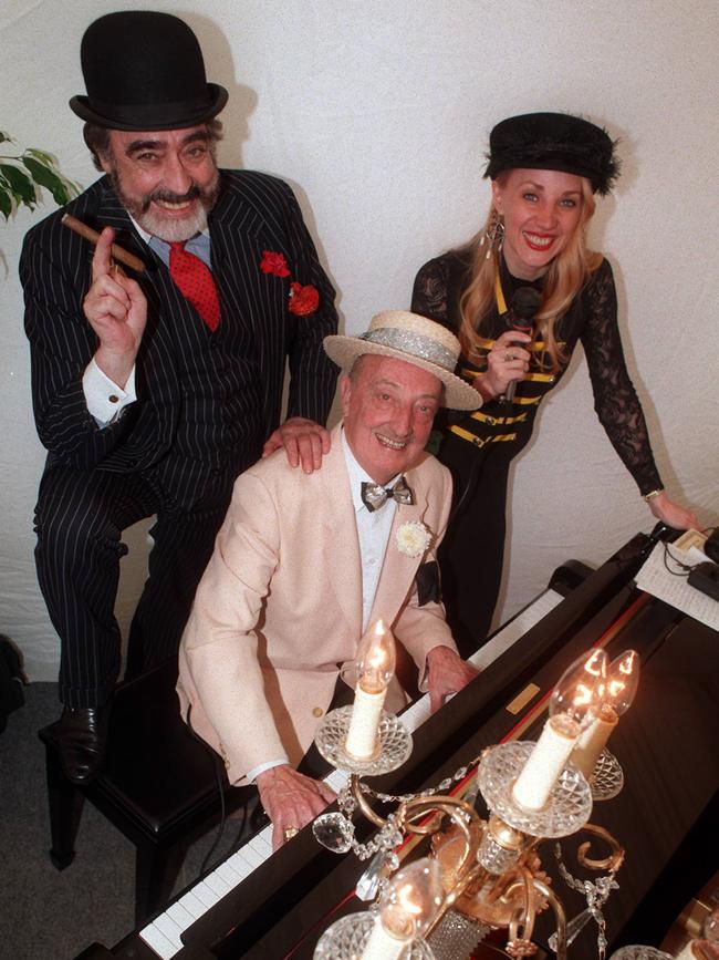 Peter Janson and friends at the 1996 Melbourne Cup.