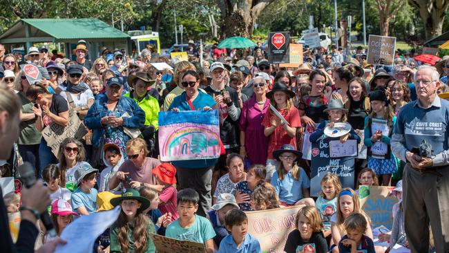 Climate protest at coffs Rotary park. 20 SEPT 2019