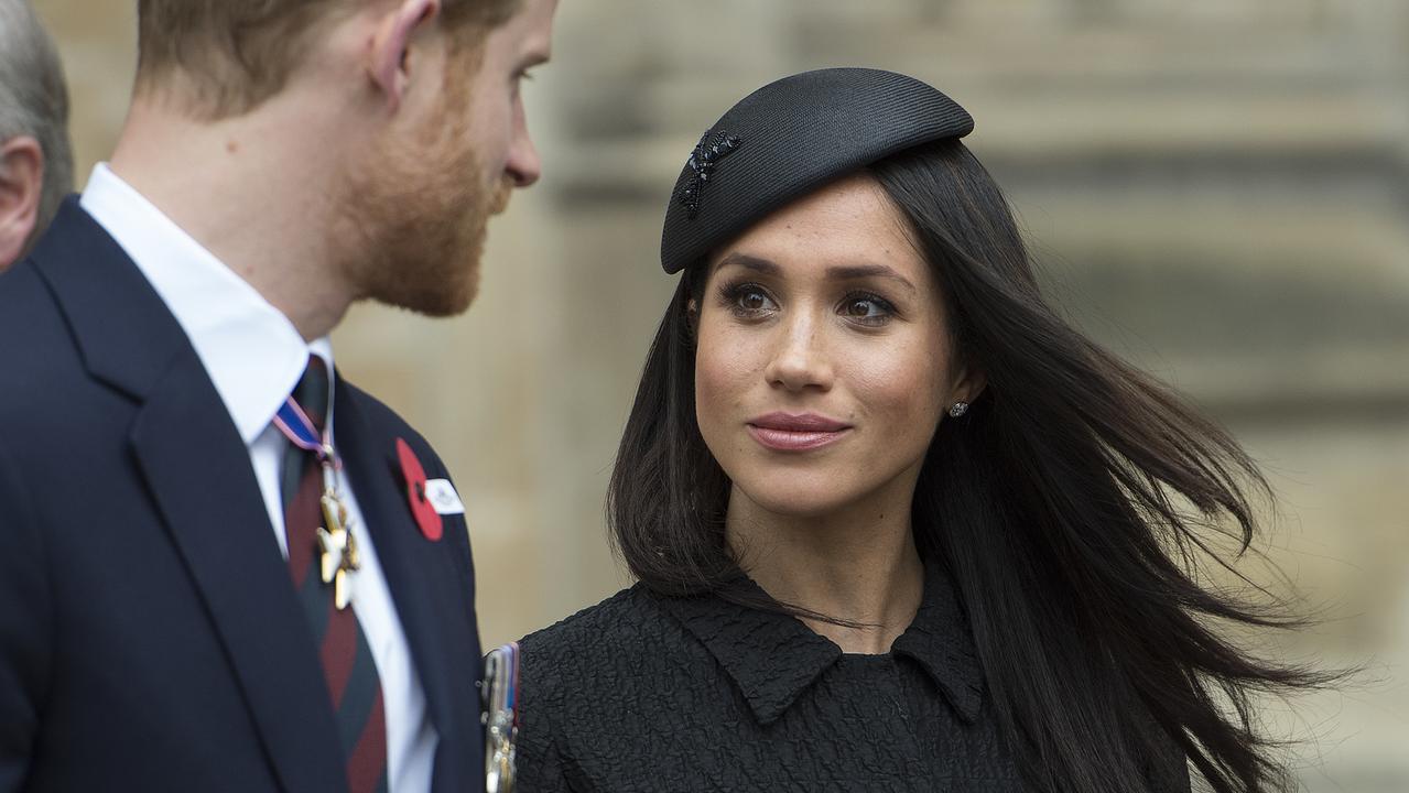 Meghan Markle will show the Queen her wedding dress just days out from her nuptials. Picture: Eddie Mulholland/Pool via AP