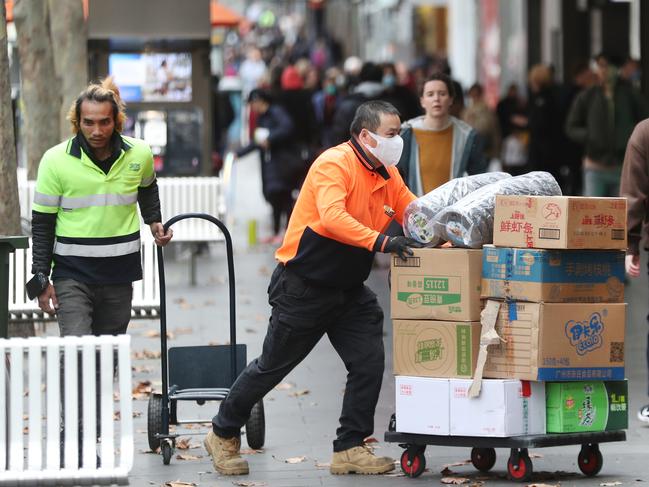 MELBOURNE, AUSTRALIA - NewsWire Photos, JUNE 15, 2022. The Fair Work Commission to hand down the Annual Wage Review 2021Ã22. Images in Melbourne CBD . Picture: NCA NewsWire / David Crosling