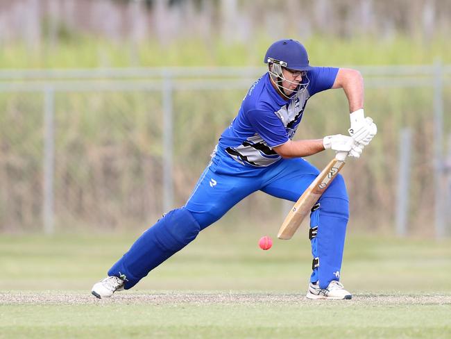 Alberton captain <i><b>Shane Connors</b></i> 38 from 58 balls wasn’t enough to chase down Southport’s total. Picture by Richard Gosling