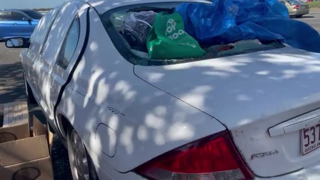 Vandal smashes homeless Gold Coast man's car