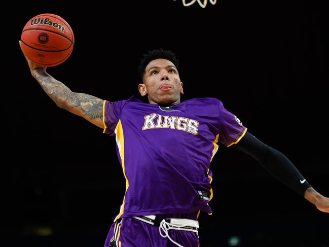 SYDNEY, AUSTRALIA - APRIL 17: Didi Louzada of Sydney Kings shoots during the warmup during the round 14 NBL match between the Sydney Kings and the Cairns Taipans at Qudos Bank Arena, on April 17, 2021, in Sydney, Australia. (Photo by Jaimi Joy/Getty Images) Ã¢â¬â¹*** BESTPIX ***