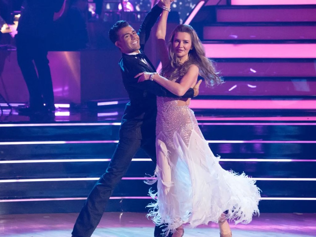 Delvey was paired with pro-dancer Ezra Sosa. Picture: Disney