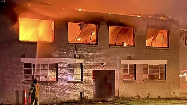 The Fish Creek Football-Netball Club clubrooms were destroyed by fire last weekend.