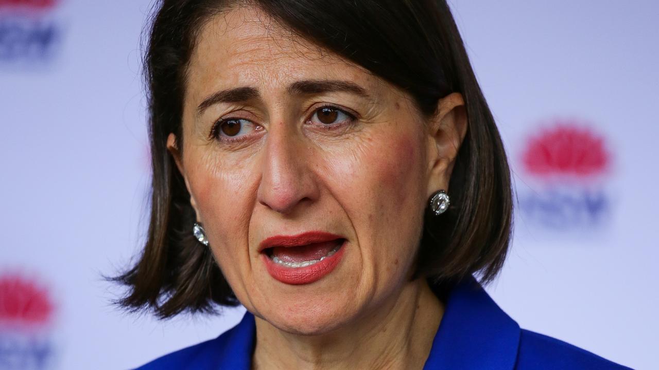 NSW Premier Gladys Berejiklian announced a tightening of restrictions for Greater Sydney for New Year’s Eve at Wednesday’s press conference. Picture: NCA NewsWire / Gaye Gerard