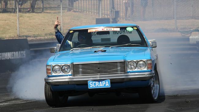 The drivers were getting the crowd involved at the 2024 Red CentreNATS. Picture: Gera Kazakov