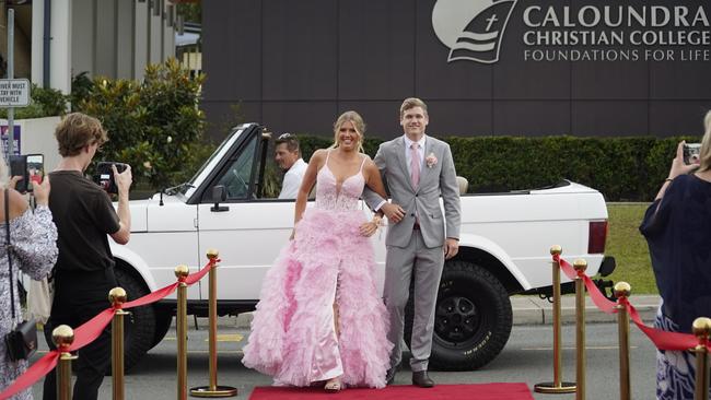 Josh and Charlotte at the Caloundra Christian College formal 2024