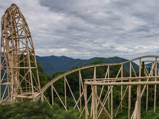 Abandoned wild west themed park Ghost Town in the Sky in North Carolina. Picture: Abandoned South/Media Drum World/australscope