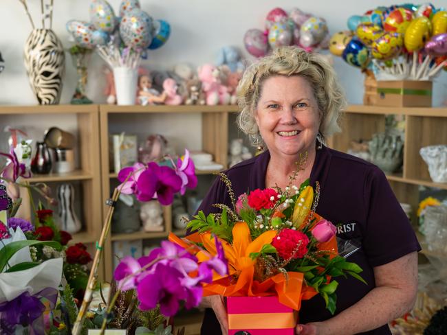 Tracy Halliday of Rainflowers Florist at the Showgrounds Shopping Centre. Picture Emily Barker.