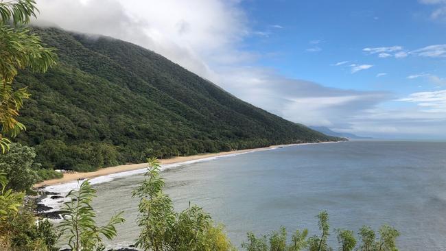 A potential lookout location above Ellis Beach as part of the new $21 million Wangetti Trail. Picture: World Trail.