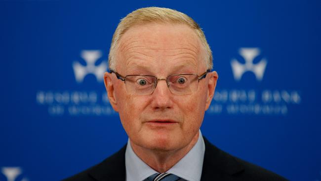 SYDNEY, AUSTRALIA - NewsWire Photos APRIL 20, 2023: Reserve Bank of Australia Governor Philip Lowe during a press conference on Thursday at the RBA following the release of government recommendations. Picture: NCA NewsWire / Nikki Short