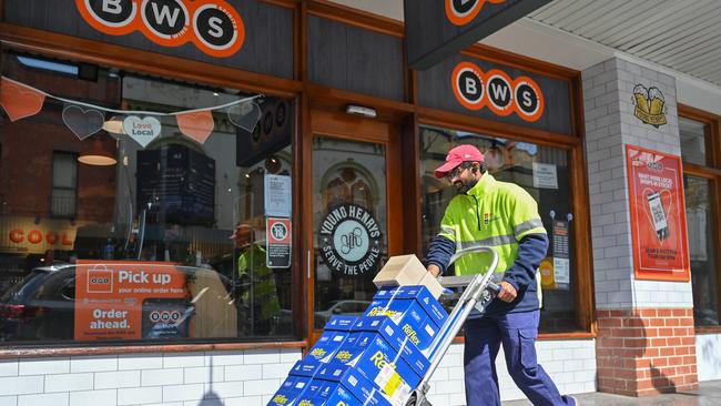 Most liquor stores will be open across the country, with varying trading hours. Picture: NCA NewsWire / Steven Saphore