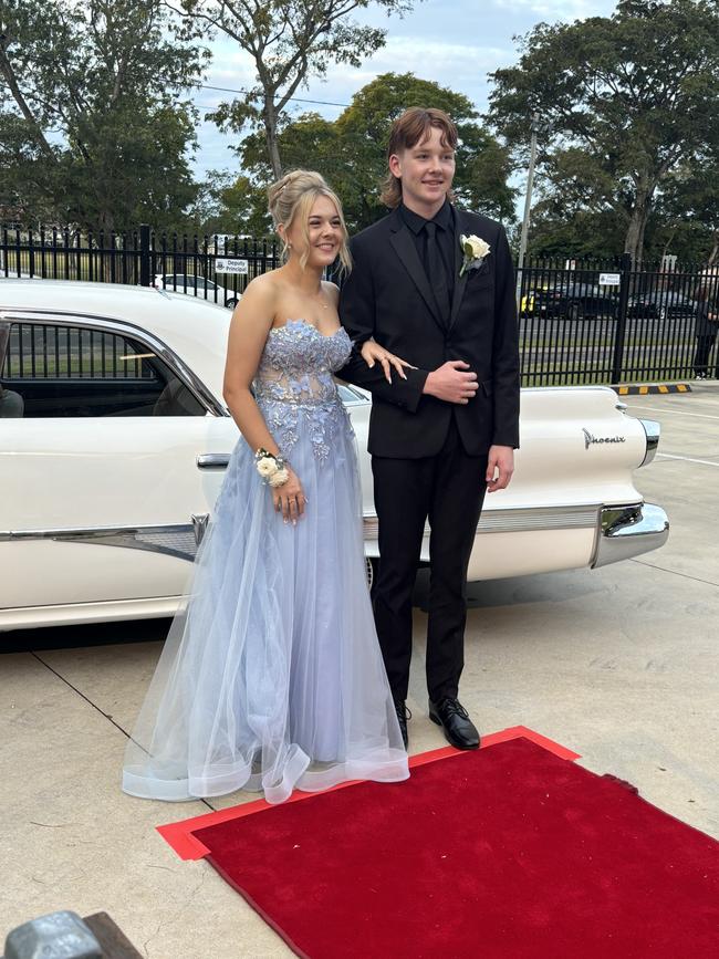 Students arrive at Maryborough State High School's formal.