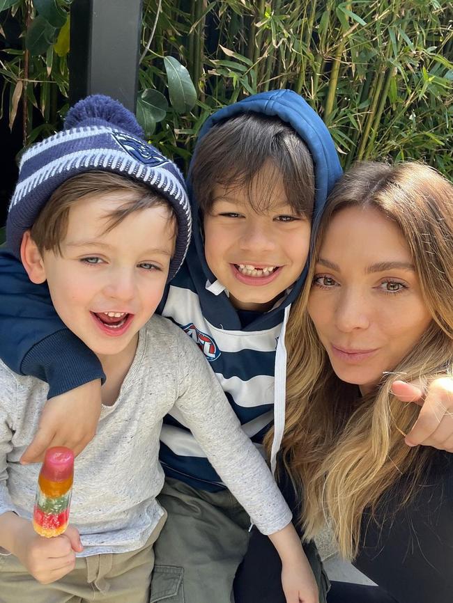 The former couple share two sons, Henley and Aston. Picture: Instagram