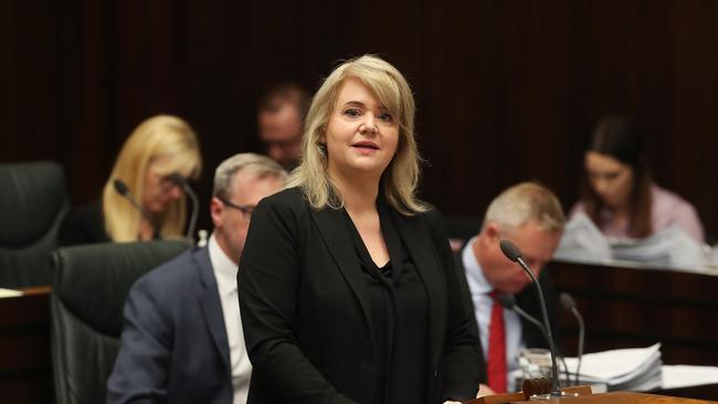 Minister for Racing Madeleine Ogilvie. Question time in the Tasmanian Parliament. Picture: Nikki Davis-Jones