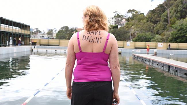 Hundreds attended a rally to save the Dawn Fraser Baths in Balmain. Pictures: AAP - Flavio Brancaleone.