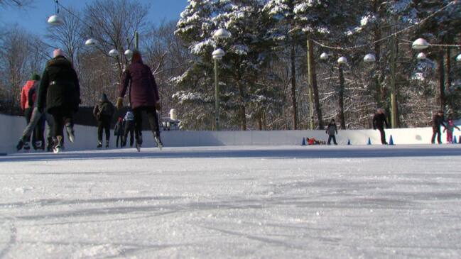 The rink at Rideau Hall is open for skating in its 150th year