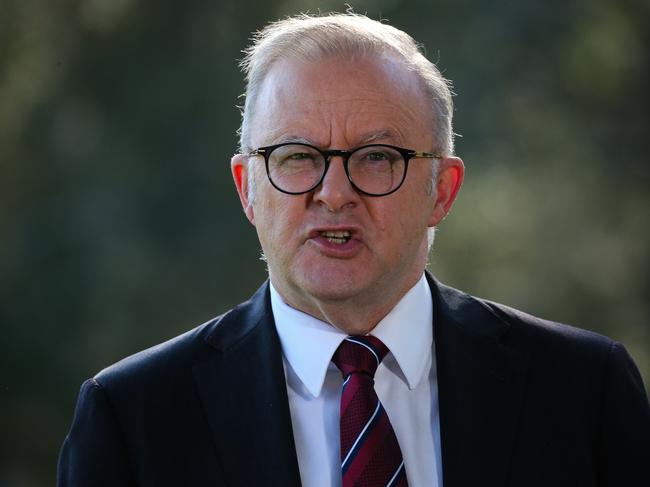 SYDNEY, AUSTRALIA : NewsWire Photos - DECEMBER 23 2024; The Prime Minister, Anthony Albanese, is in Sydney today addresses the media in a press conference. Picture: NewsWire/ Gaye Gerard