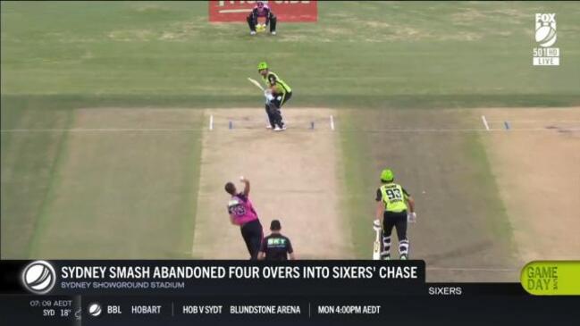 Rain wrecks Sydney Sixers' BBL hopes