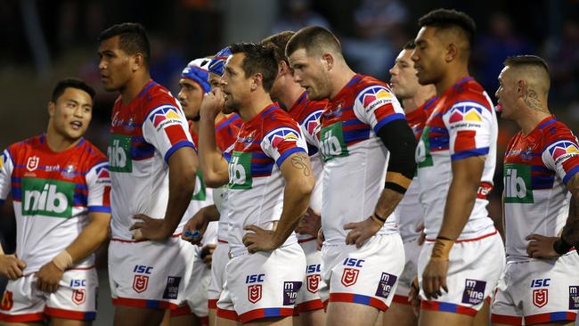 Newcastle just didn’t turn up against Wests Tigers. Picture: AAP