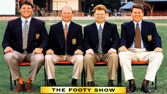 Ray Hadley (far right) with Steve Roach, Peter Sterling, and Paul "Fatty" Vautin.