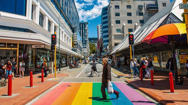 Cuba St is a colourful place to meander. Picture: Le Cafe City