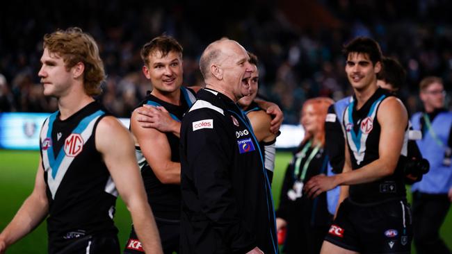 Ken went after Jack Ginnivan. (Photo by Michael Willson/AFL Photos via Getty Images)