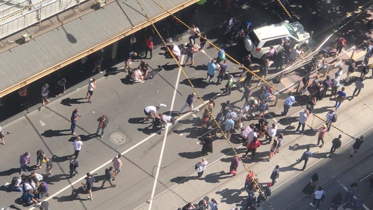 Car Rams Melbourne Crowd In Deliberate Act Sky News Australia