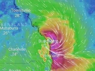 Bundaberg could be in the firing line of Tropical Cyclone Oma. Picture: Facebook