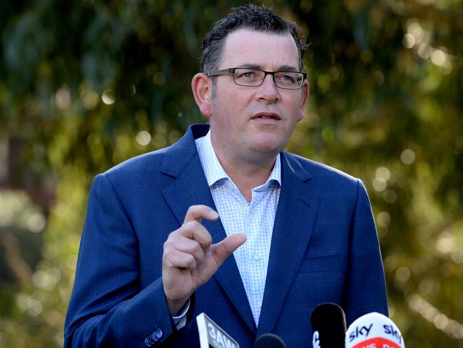 MELBOURNE, AUSTRALIA - NewsWire Photos FEBRUARY 09, 2021: Victorian Premier Daniel Andrews addresses the media at a press conference at Greensborough in Melbourne's outer north-east. Picture: NCA NewsWire / Andrew Henshaw