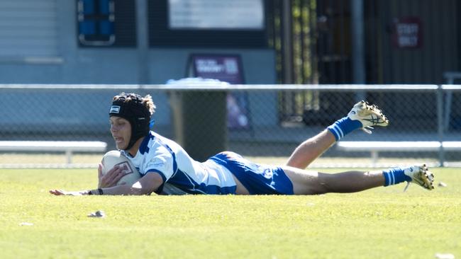 Ignatius Park College and Kirwan State High School teams take on St Brendanâ€™s College Yeppoon teams in Queensland state rugby league semi finals at Mackay on Wednesday, August 24, 2022.