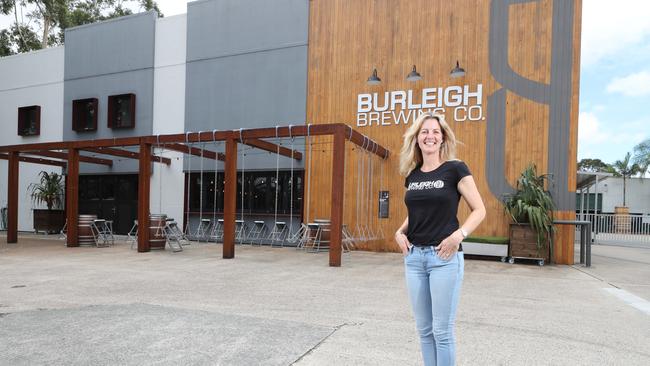 Burleigh Brewing owner Peta Fielding at her factory. Picture Glenn Hampson