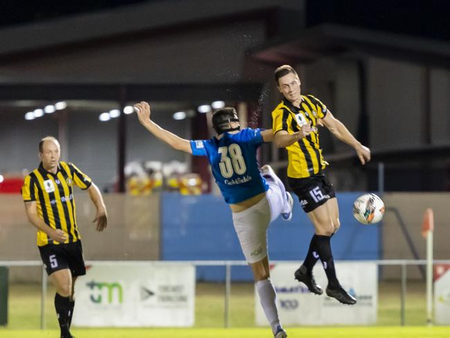 Mindil Aces went down to Avondale 6-0 in the Australia Cup at Marrara. Picture: Daniel Abrantes/NT Football.