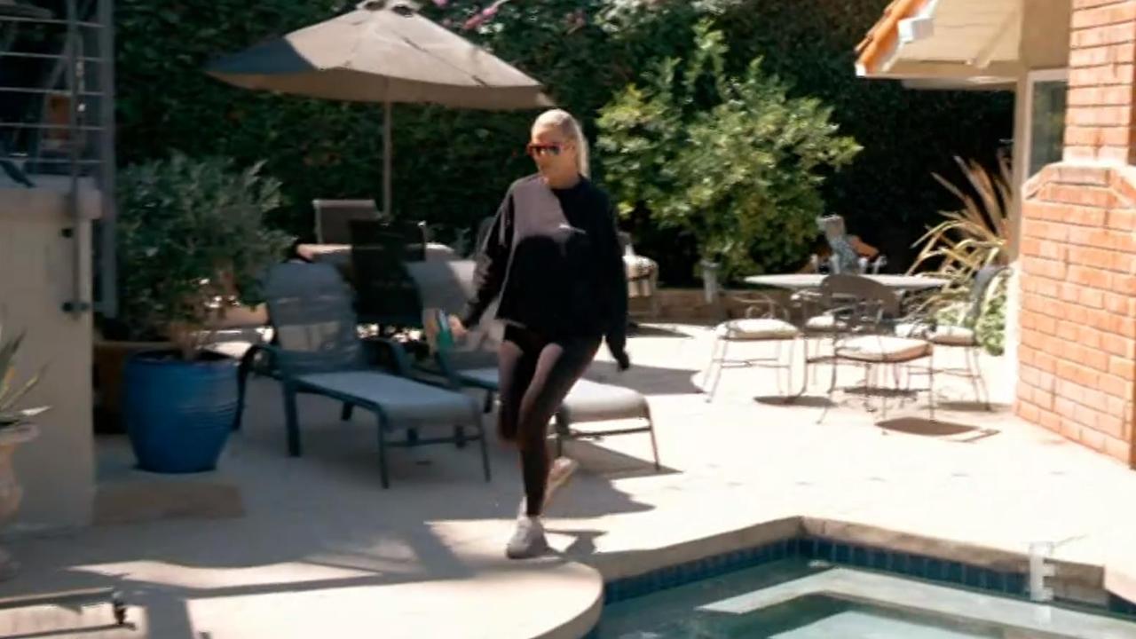 Imagine making your morning coffee and seeing Khloe Kardashian bolt across your yard.