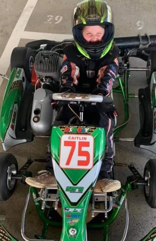 Mackay Kart Club member Caitlin McFarlane. Picture: Contributed