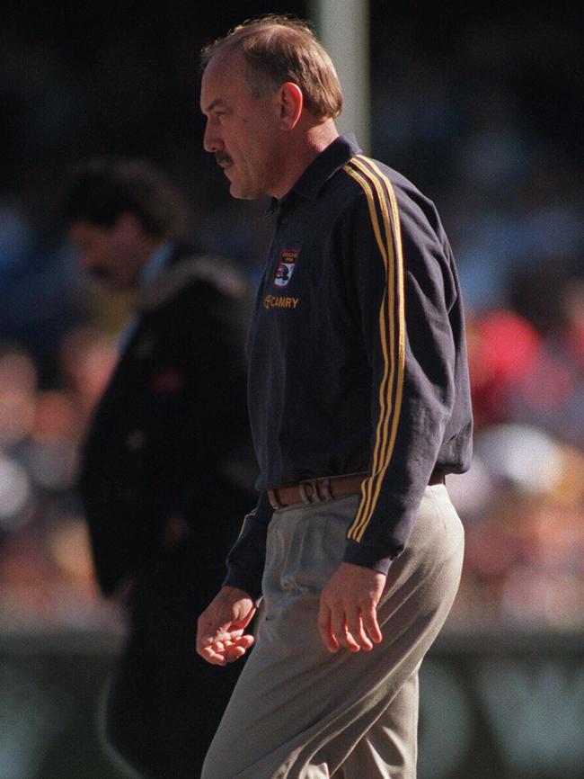 The Crows trailed at halftime but coach Malcolm Blight was not panicking