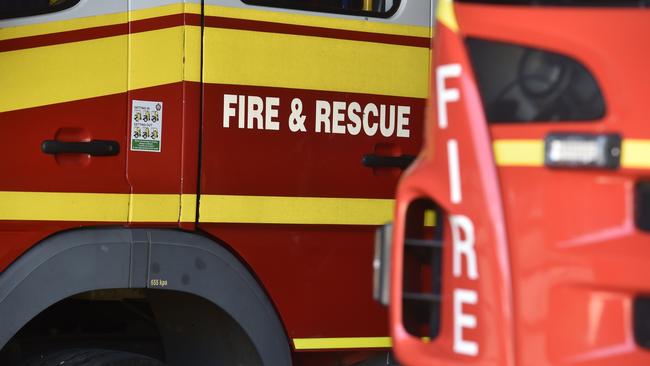 Five fire crews were called to a shed fire at a private property at Portwine Road, about 40km east of Alpha.