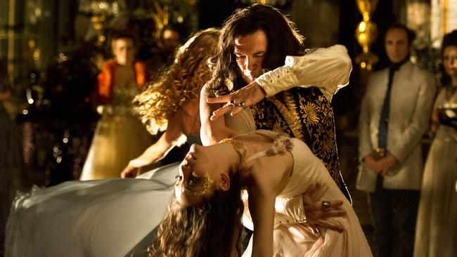 In action ... Pierce Brosnan, as King Louis XIV, dances in a scene from film The Moon and the Sun.