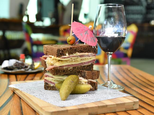 Rubens Cube Sandwich from the casual menu from Eat at Polly's at level three of the d'Arenburg Cube ,McLaren Vale.Picture Mark Brake